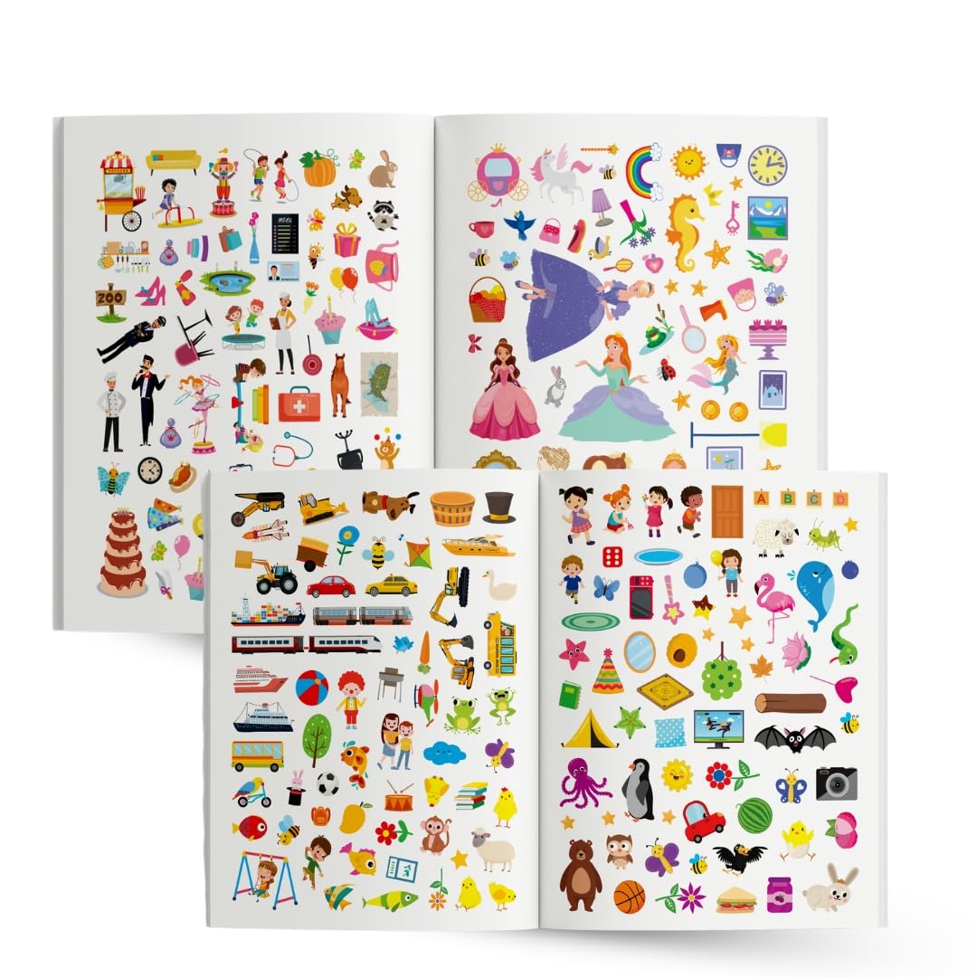 Sticker Book for Kids - 1000+ - Activity Book for Children - Stickers for Children - Age 3+ Years