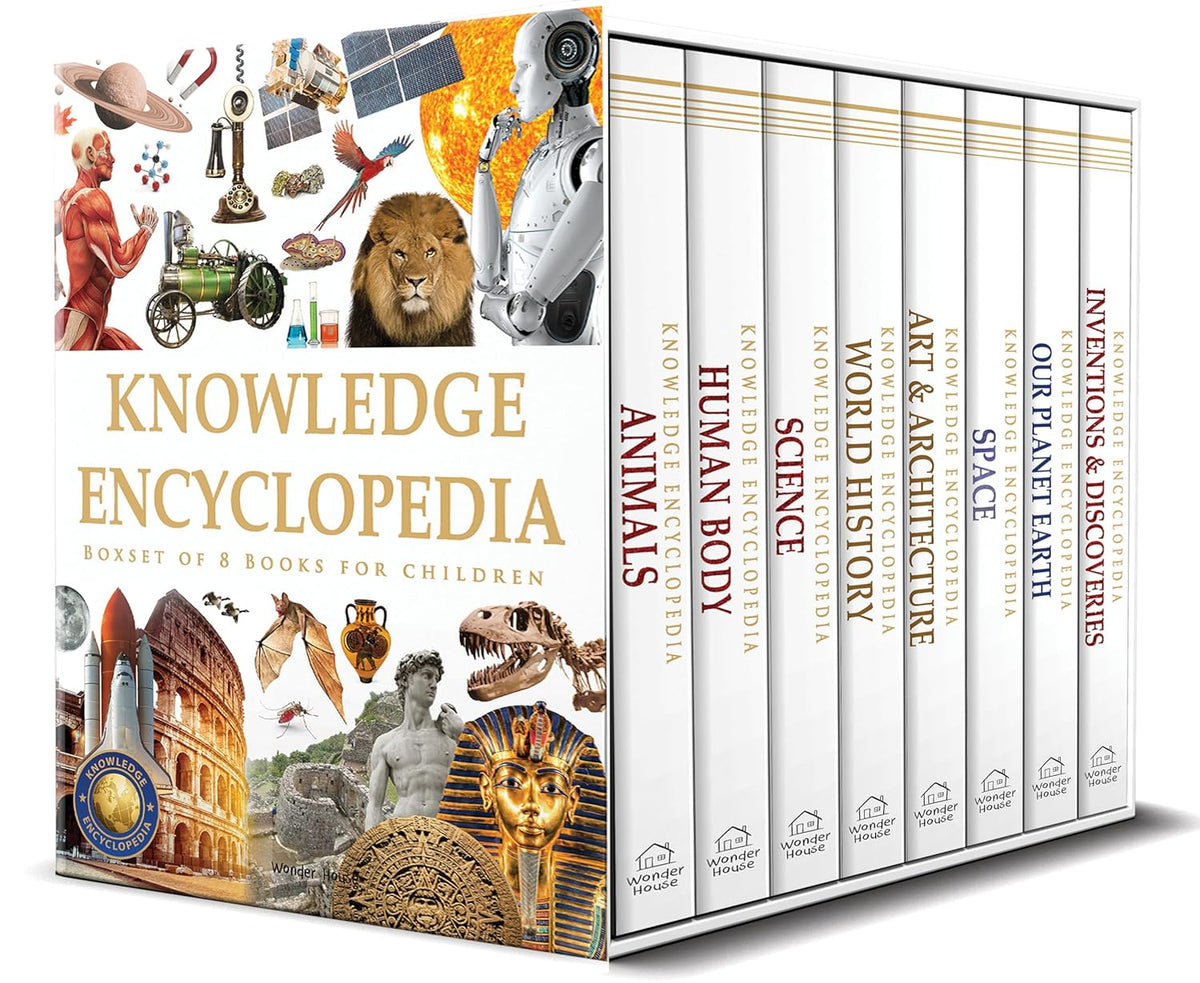 Knowledge Encyclopaedia Boxed Set 8 Paperback Books For Kids Age Group 10+