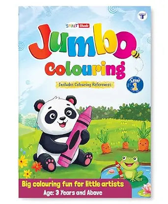 Blossom Jumbo Creative Colouring Book for Kids 3 to 5 Years Old | Drawing, Coloring, Painting and Art Book for Children | A3 Size Color Book | Level 1