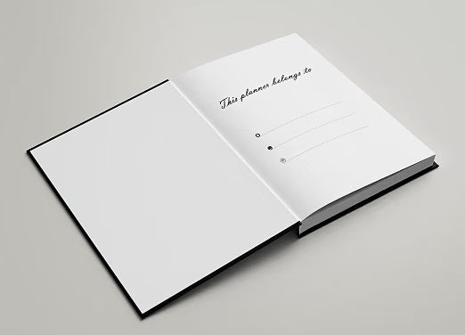 AccuPrints Hard Bound Paper Notebook|Compact Size A5 (8.25 x 5.7)|200 Pages, 80 gsm|Flat Opening Hardbound Work diary-01
