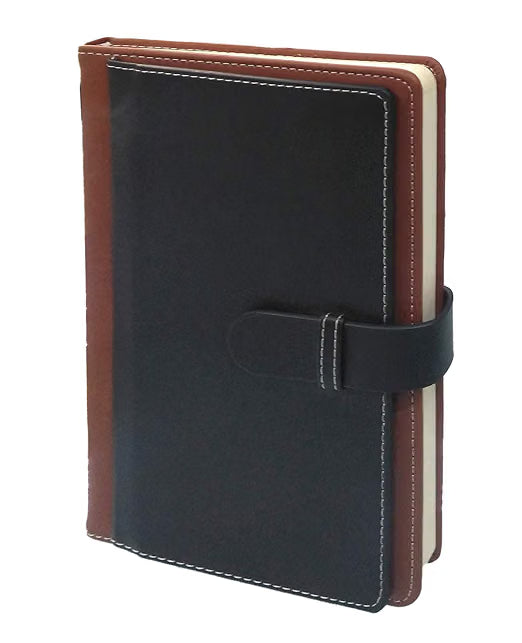 AccuPrints A5 Notebook with PU Leather Belt Lock Pages 200 for Office