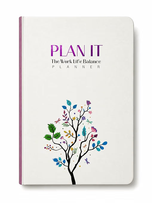 DOODLE Work Life Balance Planner – A5 Undated 6 Months Planner | Productivity, Goal Setting & Self-Care Gratitude Journal | Monthly + Daily Planning | Hard Cover | 200+ Stickers | Plan It