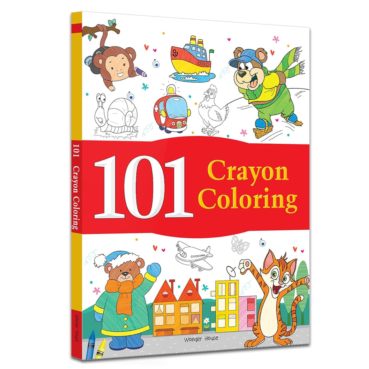 101 Crayon Coloring: Fun Activity Book for Children | Spark Creativity & Motor Skills | Ages 3–6 | Hours of Colorful Learning and Play