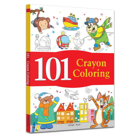 101 Crayon Coloring: Fun Activity Book for Children | Spark Creativity & Motor Skills | Ages 3–6 | Hours of Colorful Learning and Play