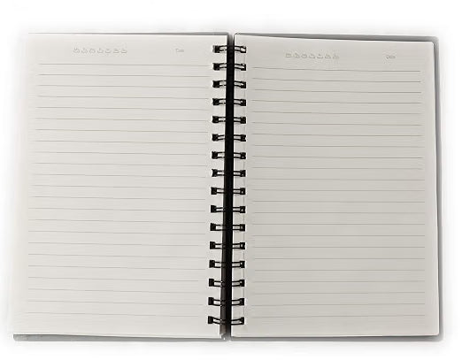 AccuPrints wiro Hard bound Size -A5 (6 by 9 inch) Notebook Diary Ruled 200 pages-Notebook Diary (Follow your dream)