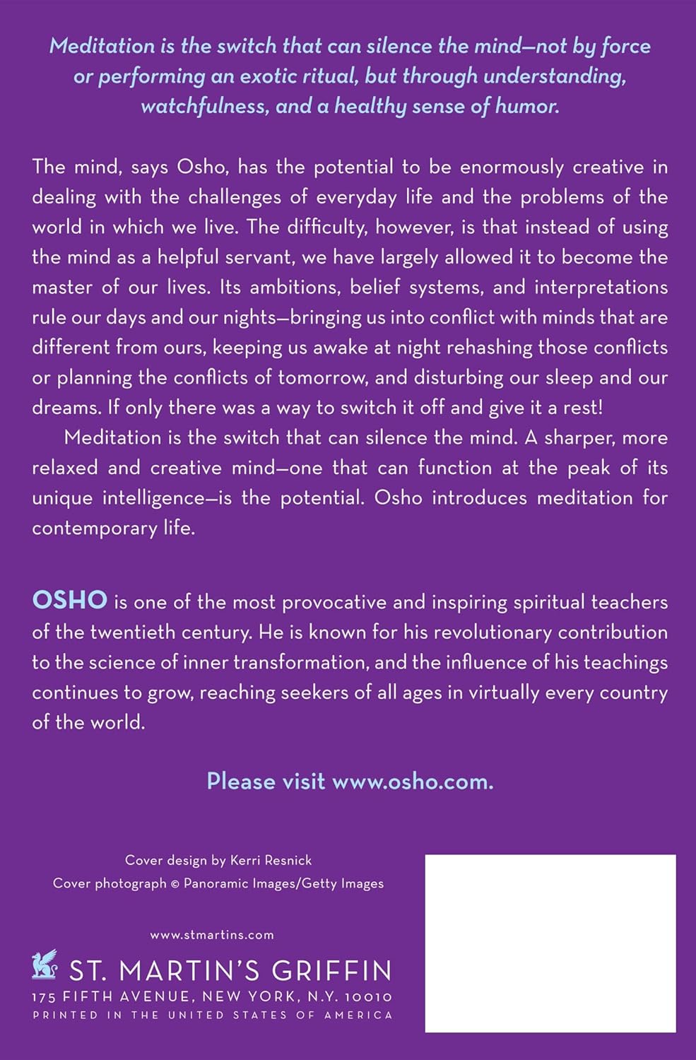 Learning to Silence the Mind  ENGLISH OSHO BOOK