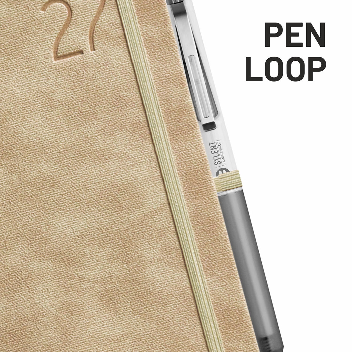 Anupam Blaze 2027 Diary with Dates, 2027 Daily Planner Full Page Per Day with Monthly Calendar, New Year Diary 2027 Year Planner 80 GSM Size A5 21x14cm 365 Days Aesthetic Book & Daily Diary - Beige